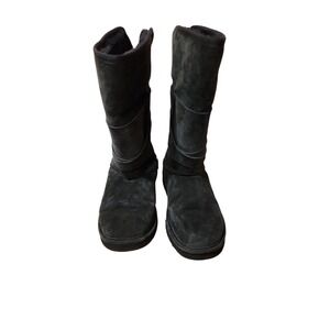 LAMO Women Black Suede Warm‎ Winter Boots Size 8